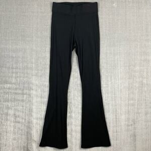 Outdoor‎ Voices Leggings Womens XS Black Ribbed Flared Leg Lounge Athleisure